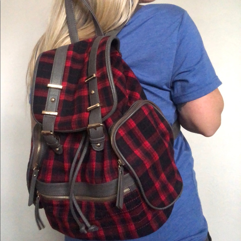 Plaid Backpack